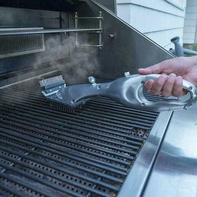 Barbecue Grill Cleaning Brush with Charcoal Scraper for BBQ