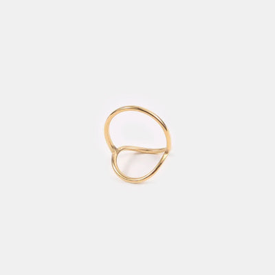 Noa Oval Ring in Gold or Silver Tone Jewelry