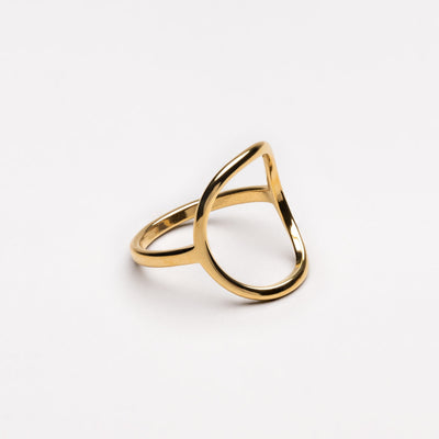 Noa Oval Ring in Gold or Silver Tone Jewelry
