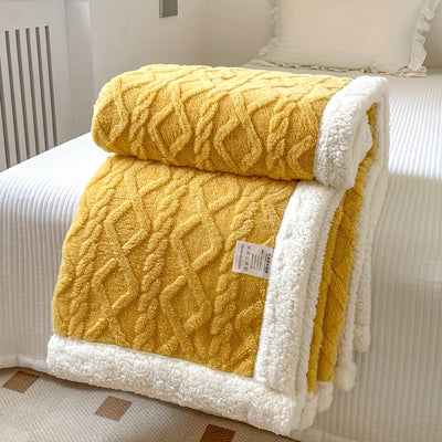 Soft Comfort Blanket for Bed, Sofa, and Travel