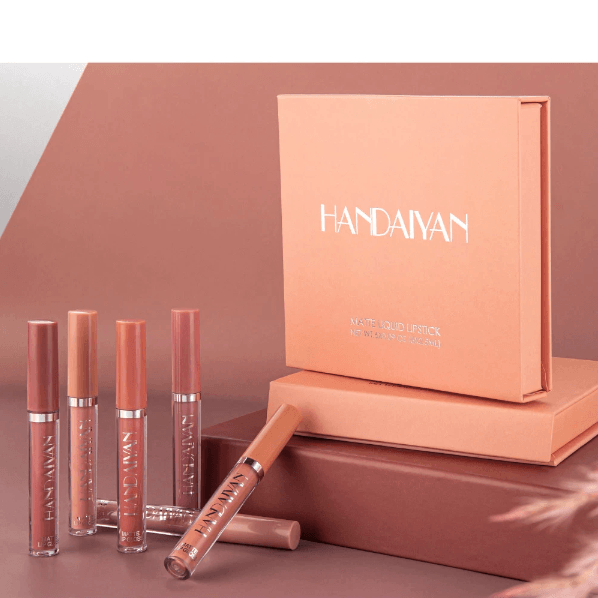Matte Waterproof Liquid Lipstick Set – 6 Colors
