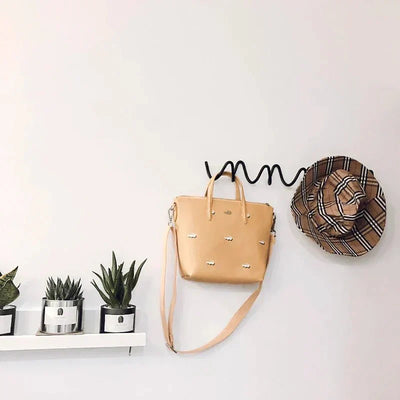 LineaForm Elegant Metal Wall Hook – Minimalist Matte Black or White