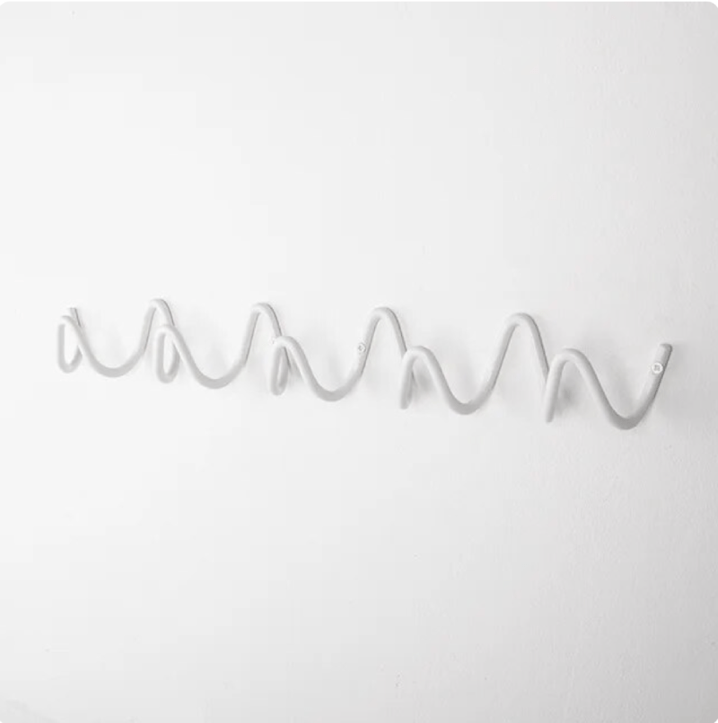 LineaForm Elegant Metal Wall Hook – Minimalist Matte Black or White