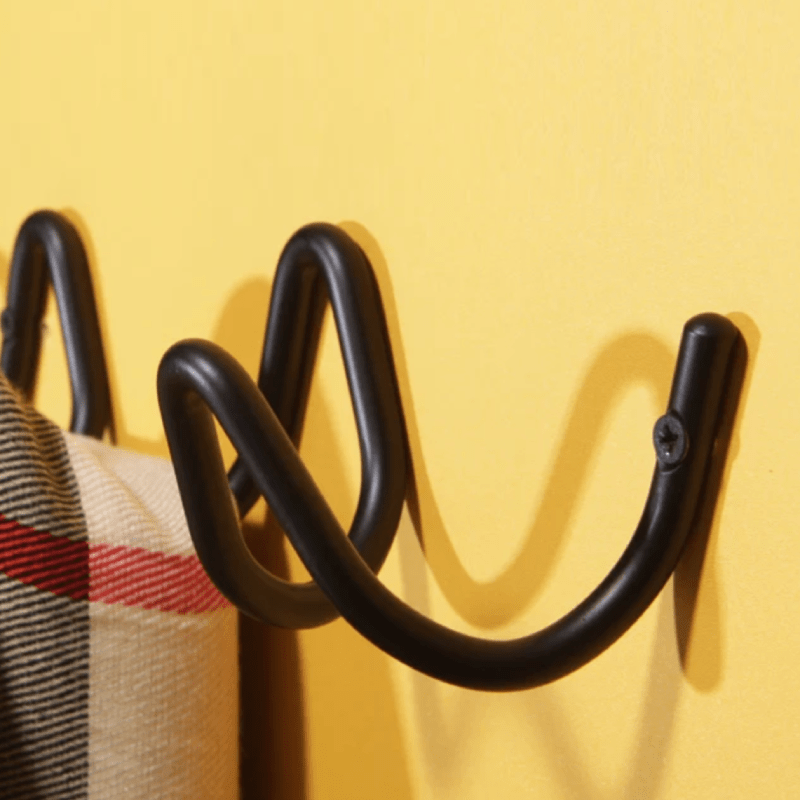LineaForm Elegant Metal Wall Hook – Minimalist Matte Black or White