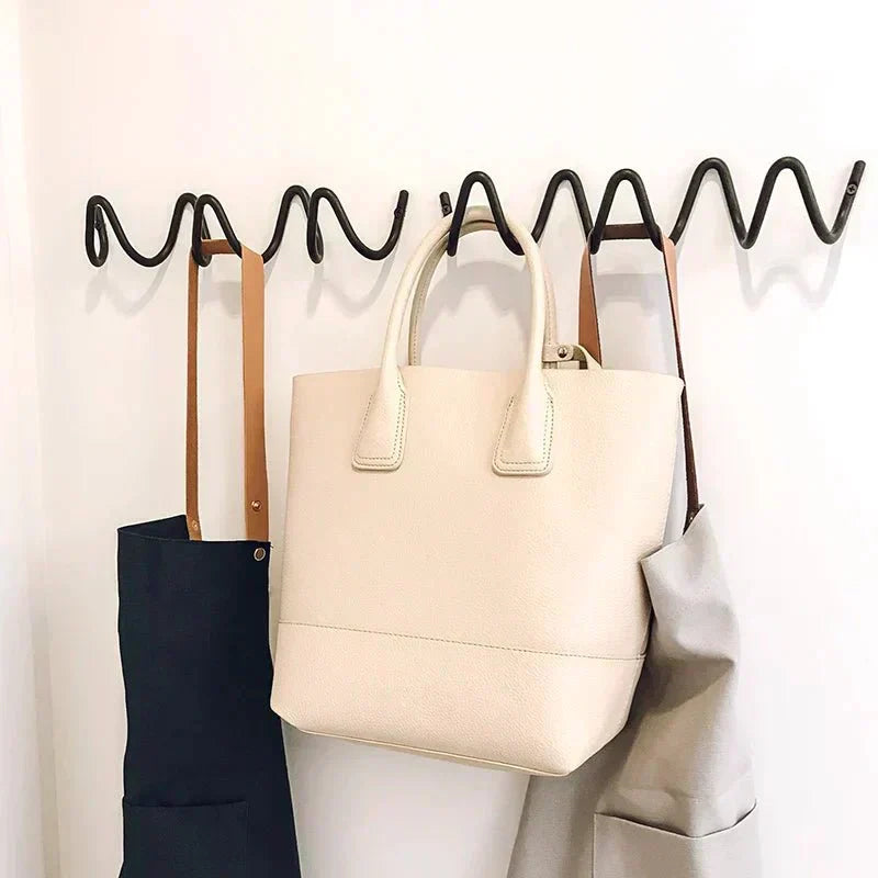 LineaForm Elegant Metal Wall Hook – Minimalist Matte Black or White