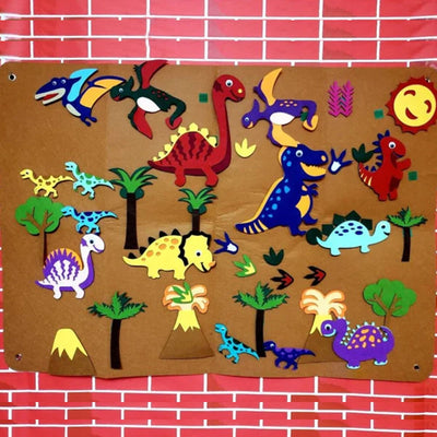 Kids Flannel Board Set with Felt Shapes