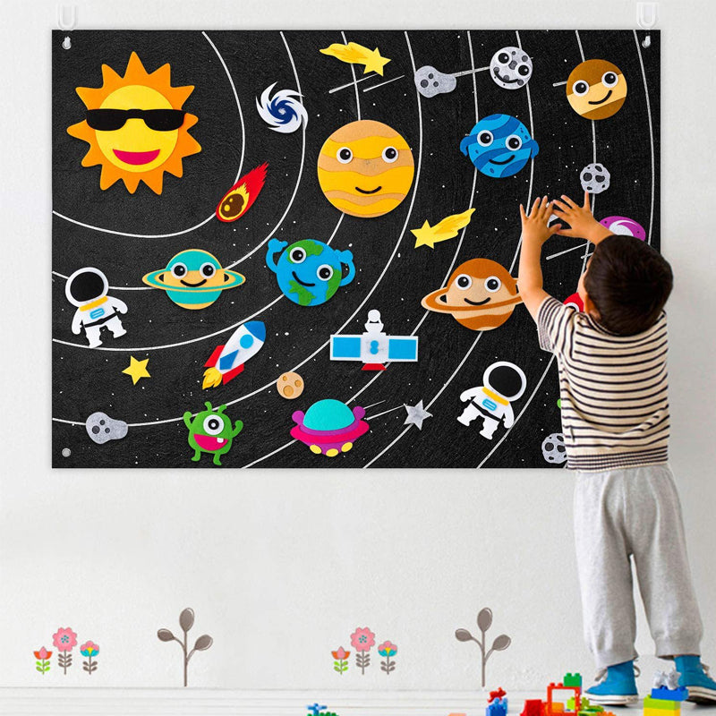 Kids Flannel Board Set with Felt Shapes
