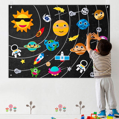 Kids Flannel Board Set with Felt Shapes