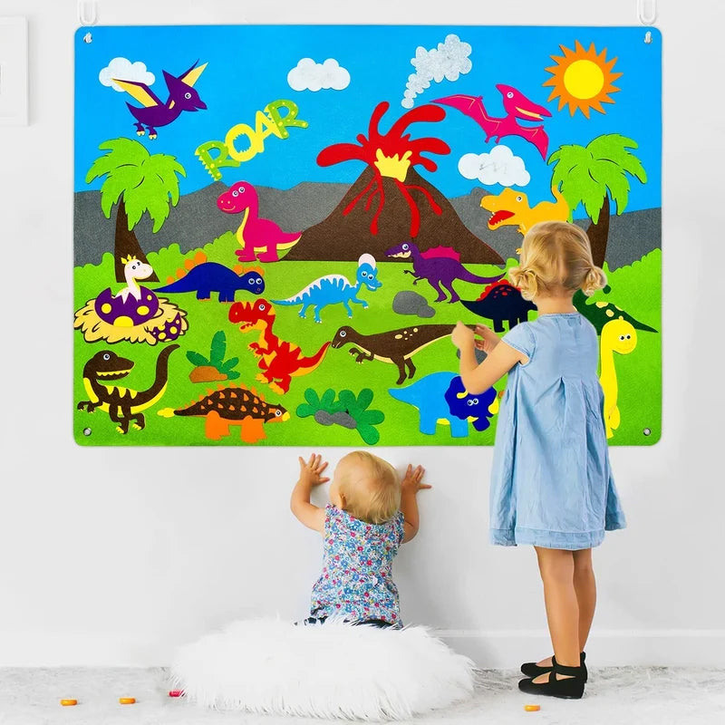 Kids Flannel Board Set with Felt Shapes