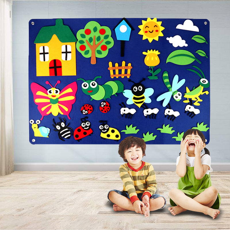 Kids Flannel Board Set with Felt Shapes