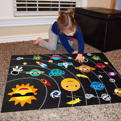 Kids Flannel Board Set with Felt Shapes