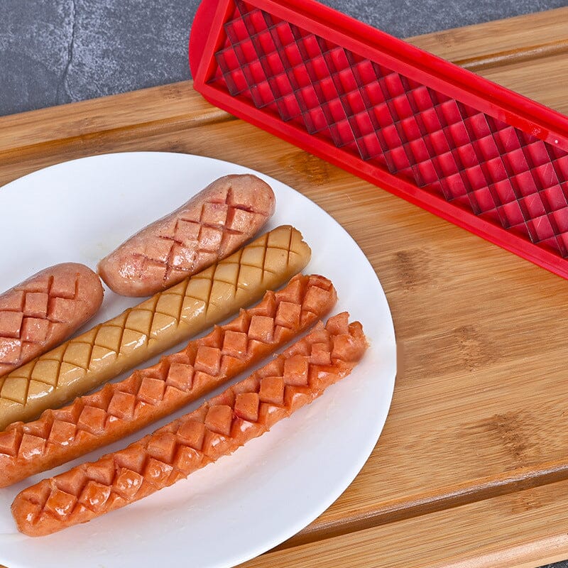 Hot Dog Slicer – Criss-Cross Slots for Even Cooking