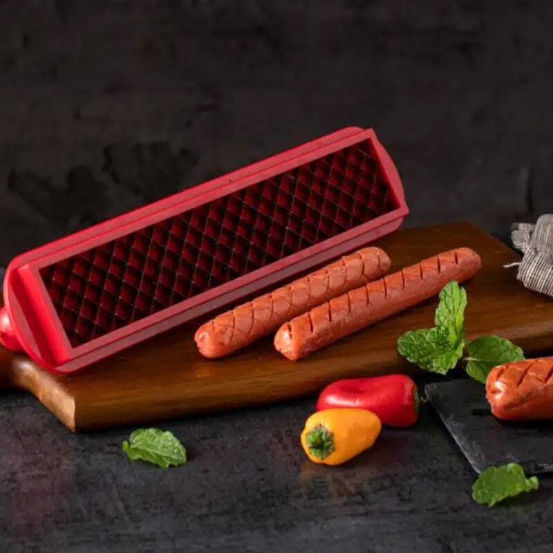 Hot Dog Slicer – Criss-Cross Slots for Even Cooking