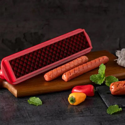 Hot Dog Slicer – Criss-Cross Slots for Even Cooking