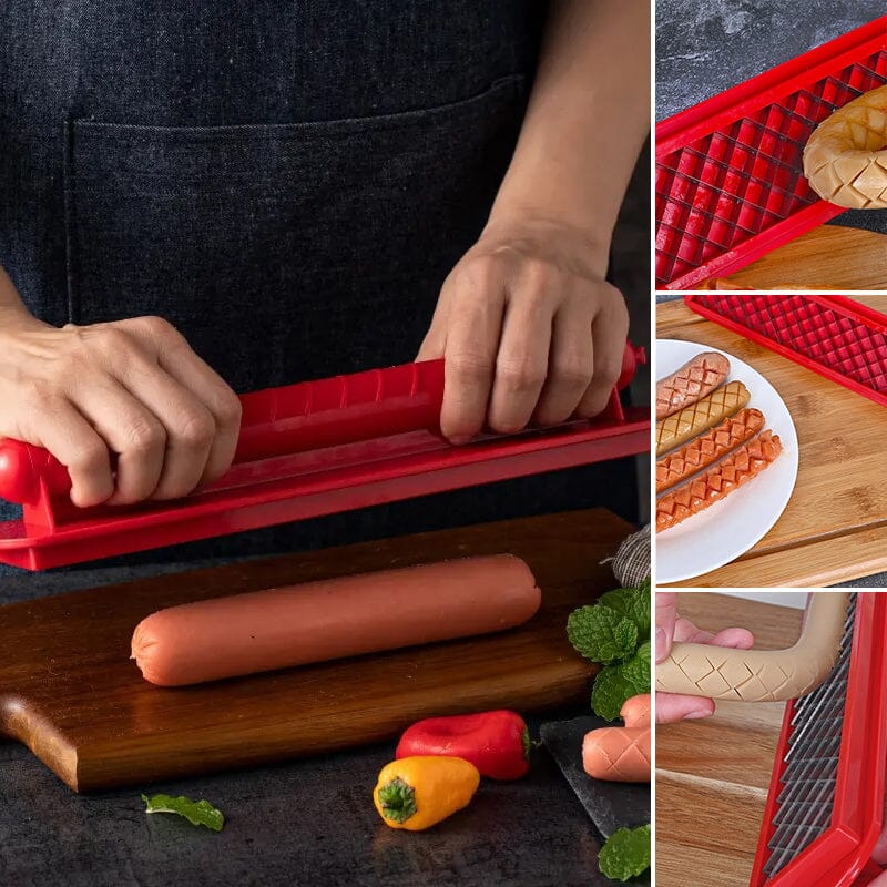 Hot Dog Slicer – Criss-Cross Slots for Even Cooking