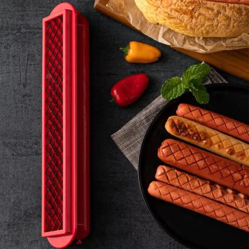 Hot Dog Slicer – Criss-Cross Slots for Even Cooking