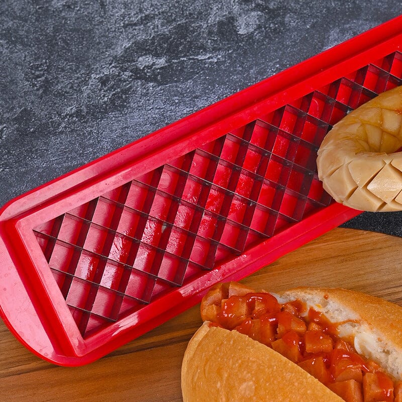 Hot Dog Slicer – Criss-Cross Slots for Even Cooking