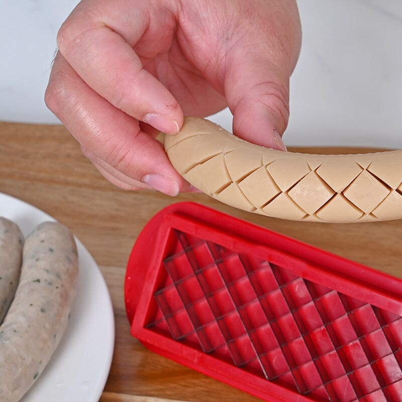 Hot Dog Slicer – Criss-Cross Slots for Even Cooking