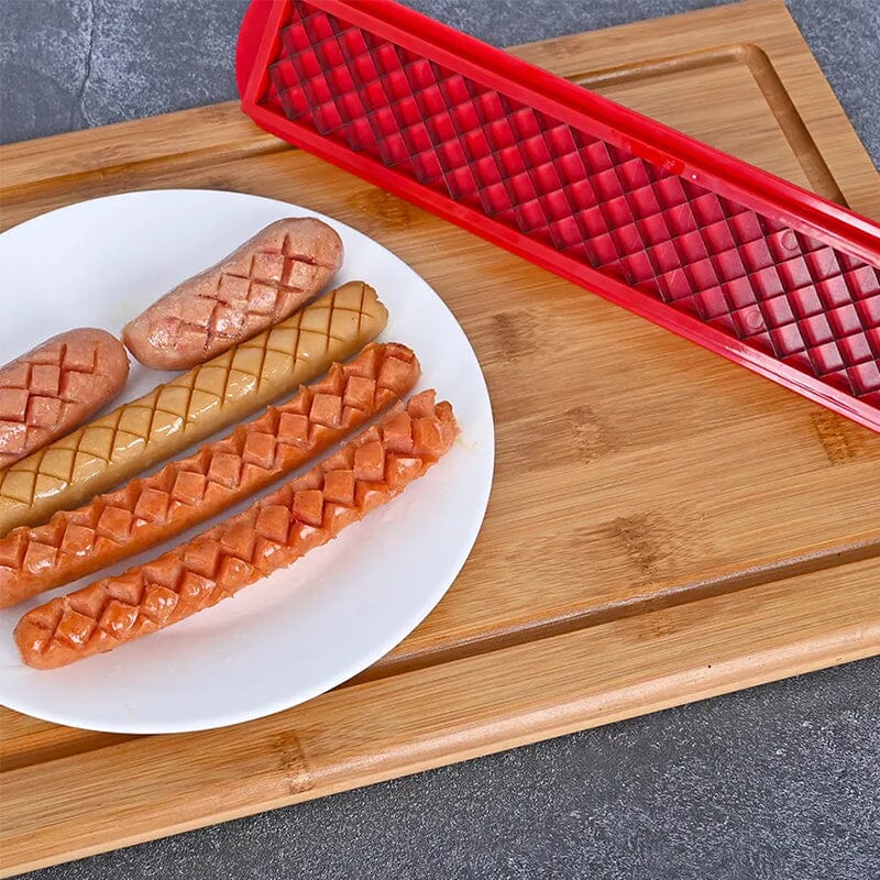 Hot Dog Slicer – Criss-Cross Slots for Even Cooking