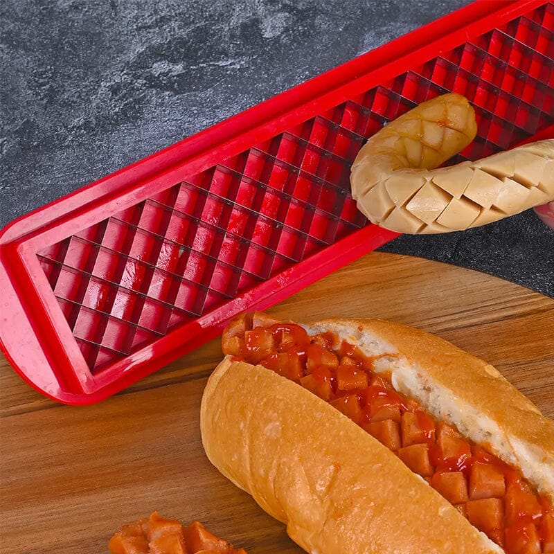 Hot Dog Slicer – Criss-Cross Slots for Even Cooking