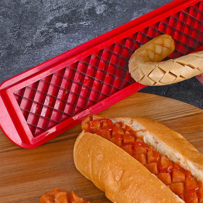 Hot Dog Slicer – Criss-Cross Slots for Even Cooking