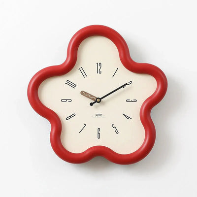 3D Flower Wall Clock with Silent Pendulum