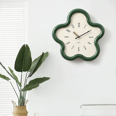 3D Flower Wall Clock with Silent Pendulum