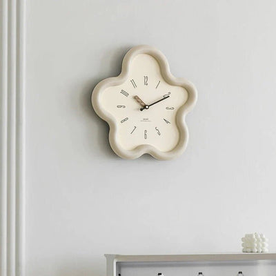 3D Flower Wall Clock with Silent Pendulum