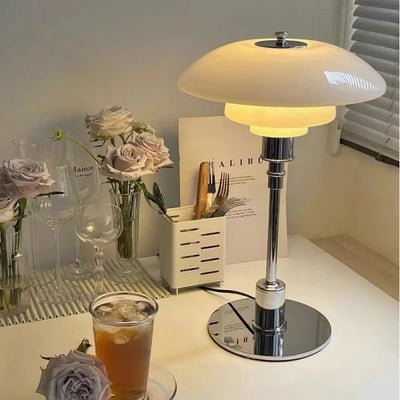Disc Multilayer Metal Table Lamp – Modern Elegance with Soft Ambient Glow