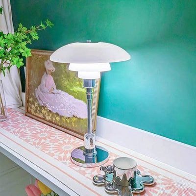Disc Multilayer Metal Table Lamp – Modern Elegance with Soft Ambient Glow