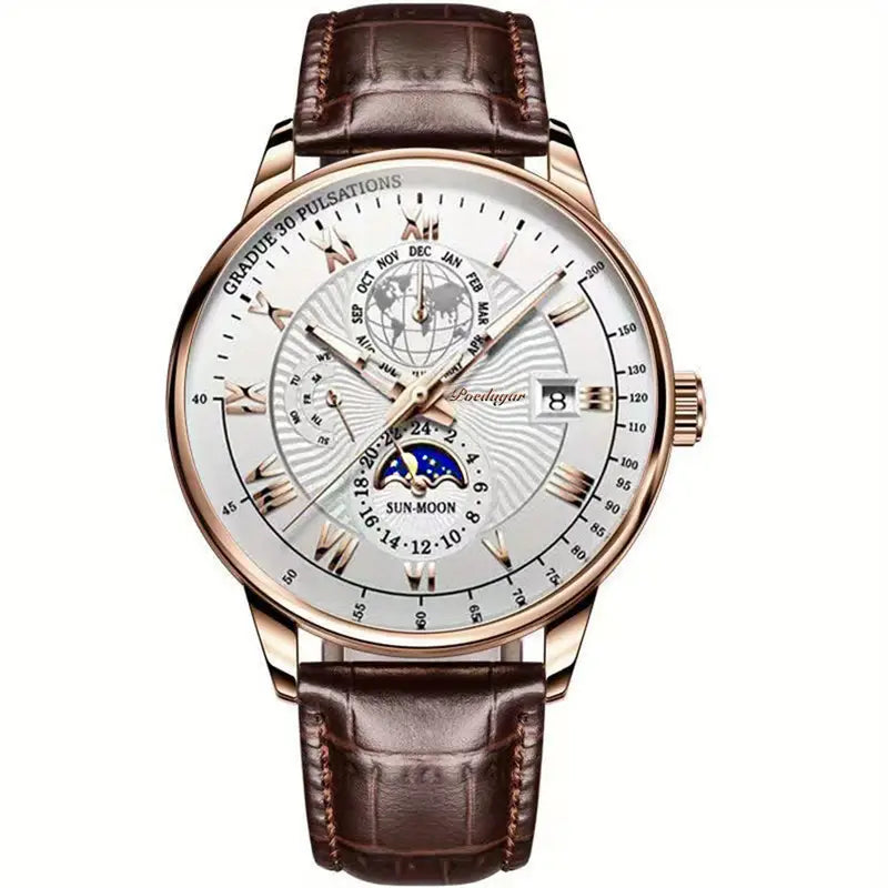 Mechanical Men’s Luxury Watch with Moonphase