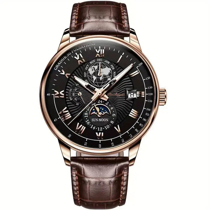Mechanical Men’s Luxury Watch with Moonphase