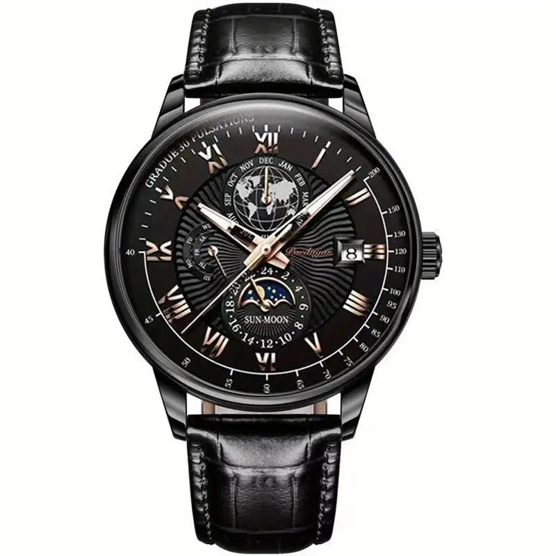 Mechanical Men’s Luxury Watch with Moonphase