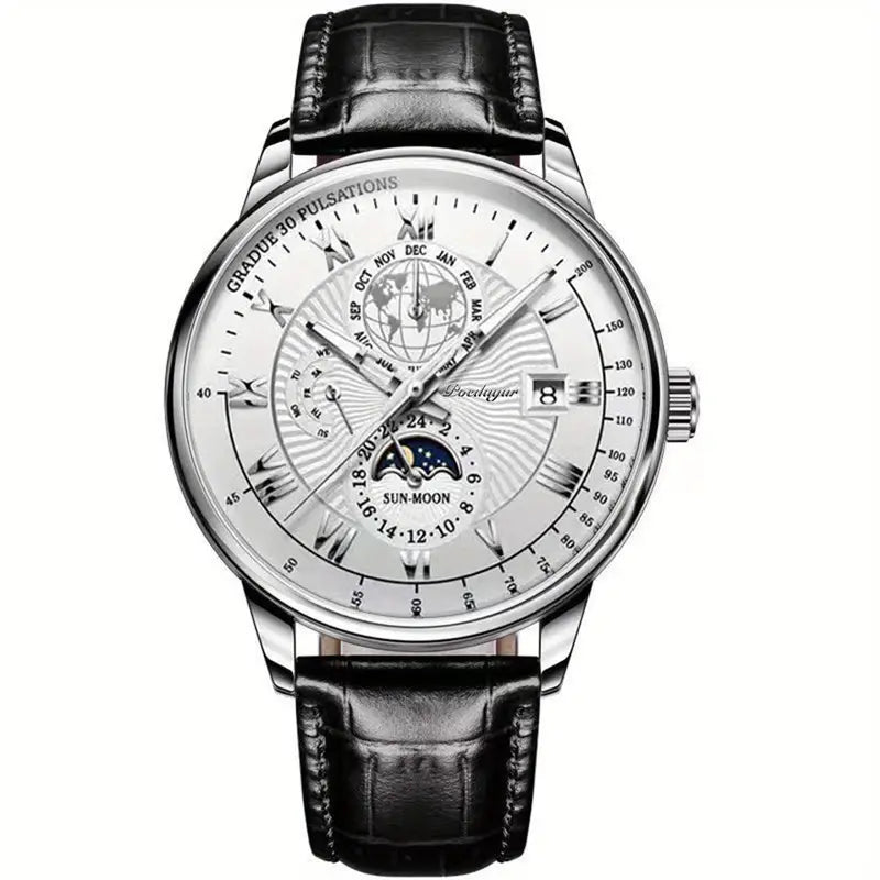 Mechanical Men’s Luxury Watch with Moonphase