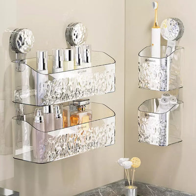 Bathroom Suction Cup Shelf – Easy Storage Solution