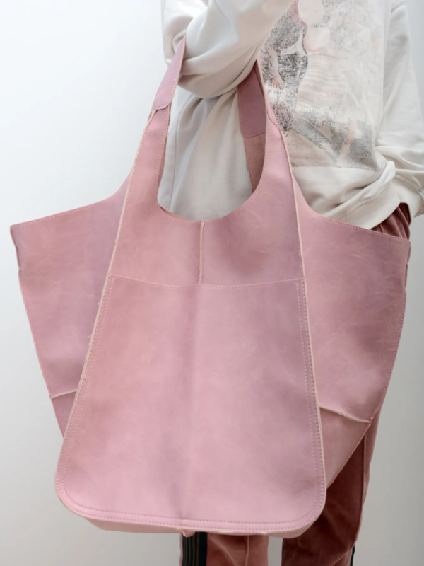 Maxine Beach Tote – Large PU Leather Summer Bag