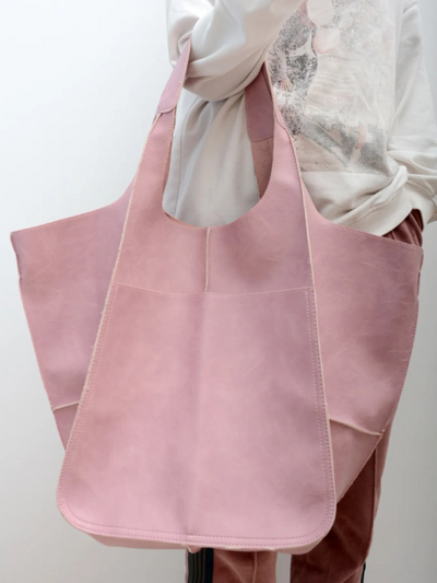 Maxine Beach Tote – Large PU Leather Summer Bag