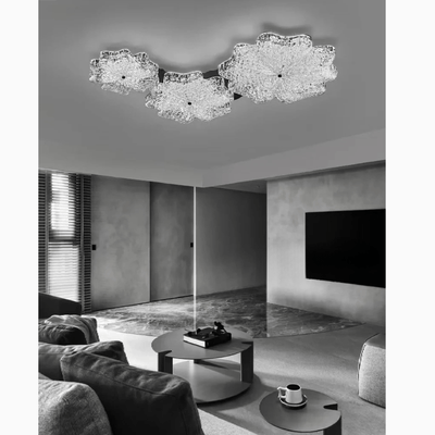VerdantGlow Nordic Leaf LED Chandelier – Elegant Modern Design