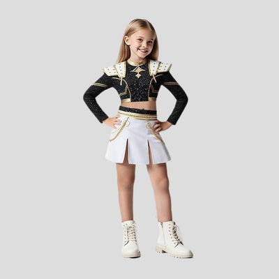 Kids Halloween Pop Star Performance Costume Set
