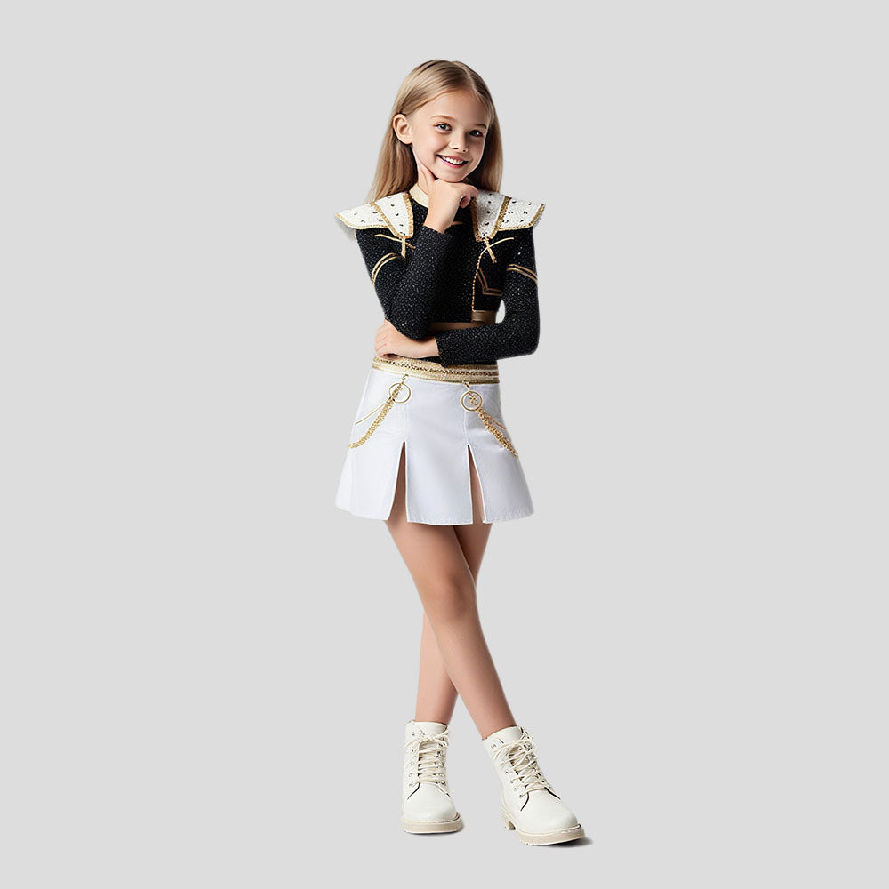 Kids Halloween Pop Star Performance Costume Set