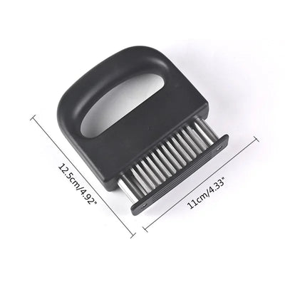 Meat Tenderizer with 48 Stainless Steel Blades – Easy & Safe Use