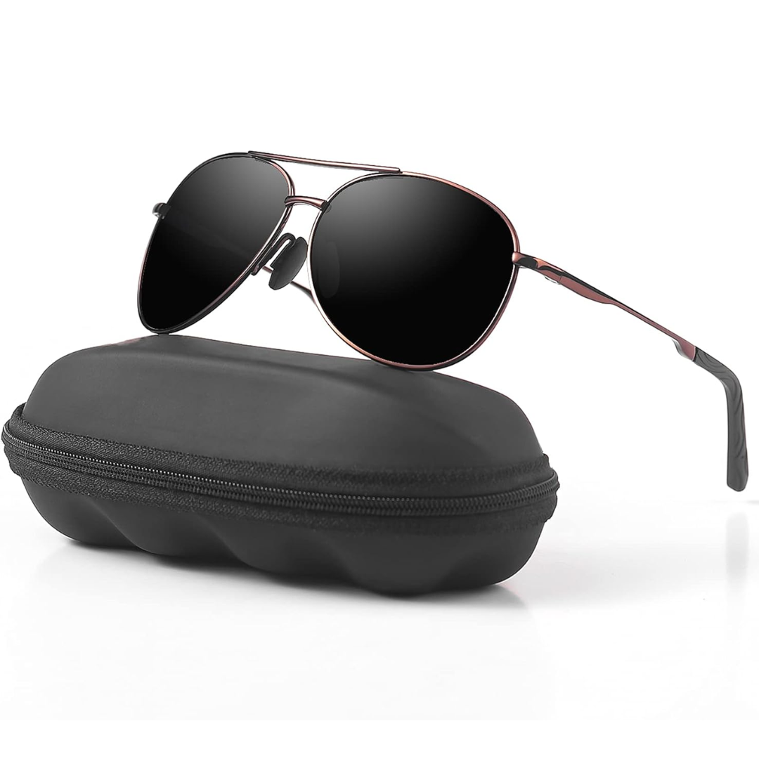 Joey Polarized Aviator Sunglasses with UV400 Protection