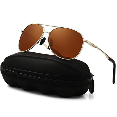 Joey Polarized Aviator Sunglasses with UV400 Protection