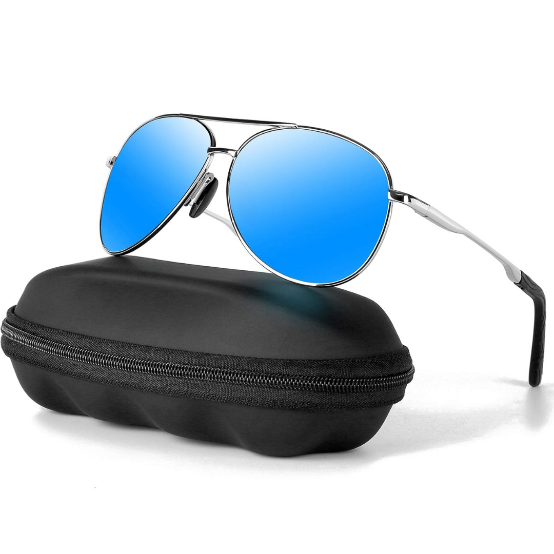 Joey Polarized Aviator Sunglasses with UV400 Protection