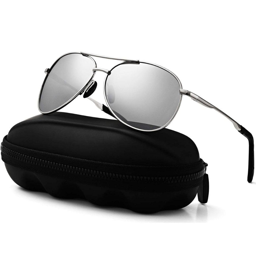 Joey Polarized Aviator Sunglasses with UV400 Protection