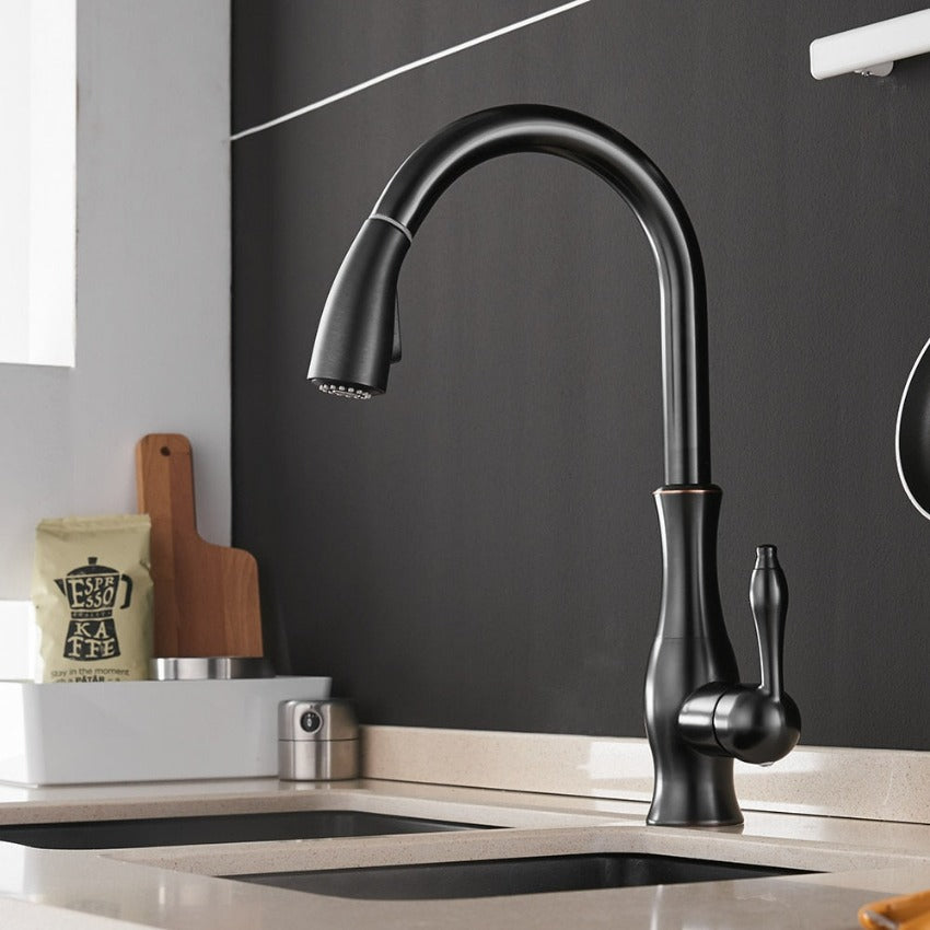 Retractable Stainless Steel Kitchen Sink Faucet