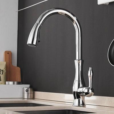 Retractable Stainless Steel Kitchen Sink Faucet