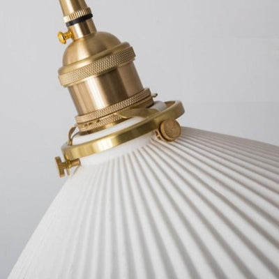 Scandinavian White Ceramic Pendant Light