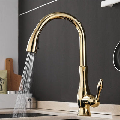 Retractable Stainless Steel Kitchen Sink Faucet