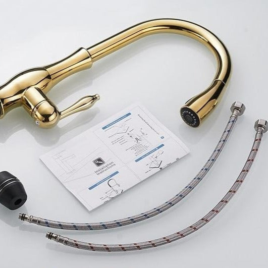 Retractable Stainless Steel Kitchen Sink Faucet